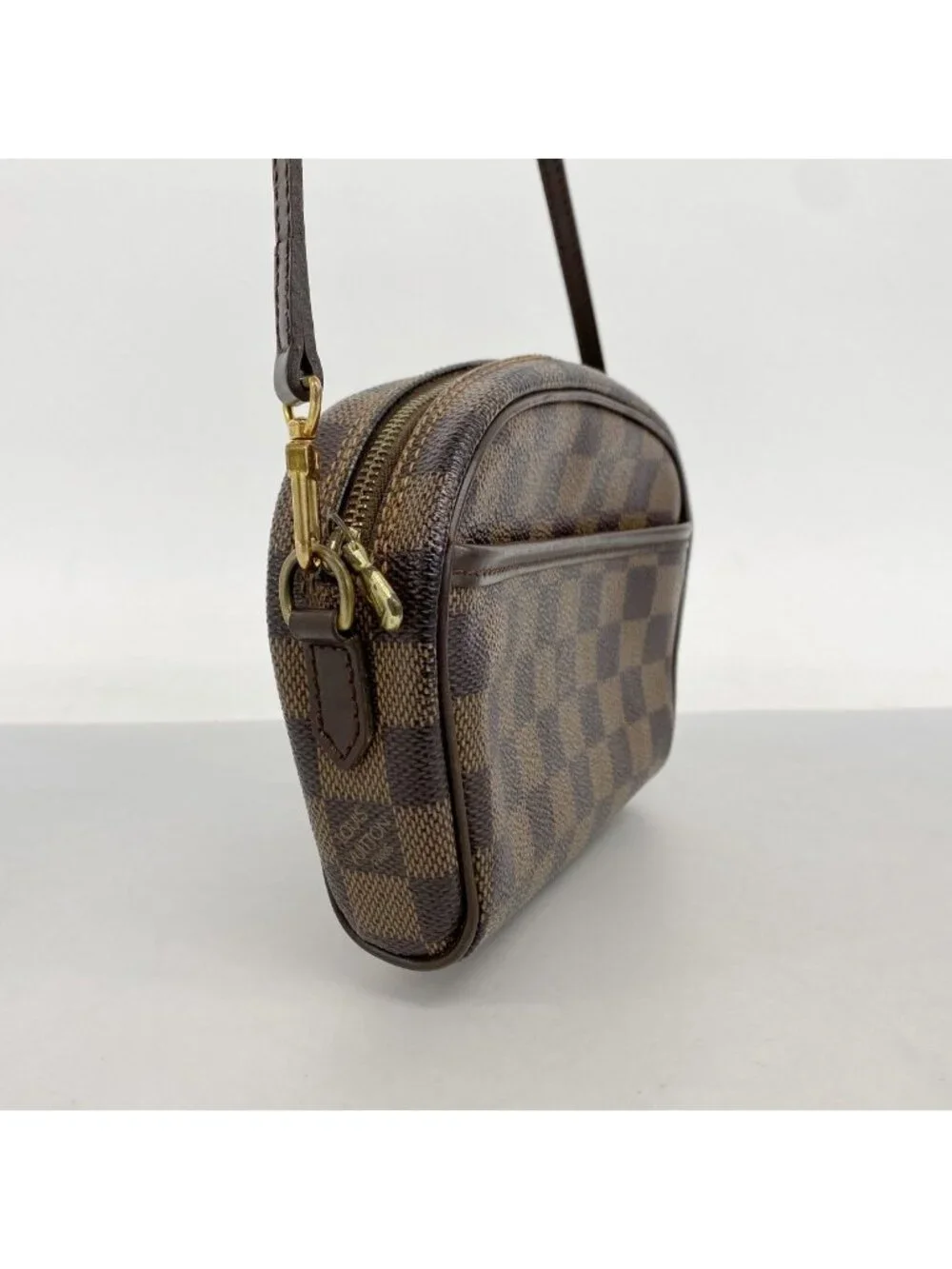 Louis Vuitton Shoulder Bag Damier Pochette Ipanema Ebene - Picture 2 of 10